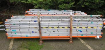 26x Various sized scaffolding ladders - LOCATED AT OUR CROFT SITE - PE24 4RS