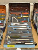 Various tools with toolbox