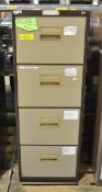 4 Drawer Filing Cabinet L 470 mm x W 620 mm x H 1320mm