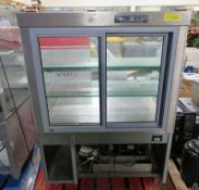 Refrigerated Glass Display Unit (as spares) - L970 x D750 x H1370mm