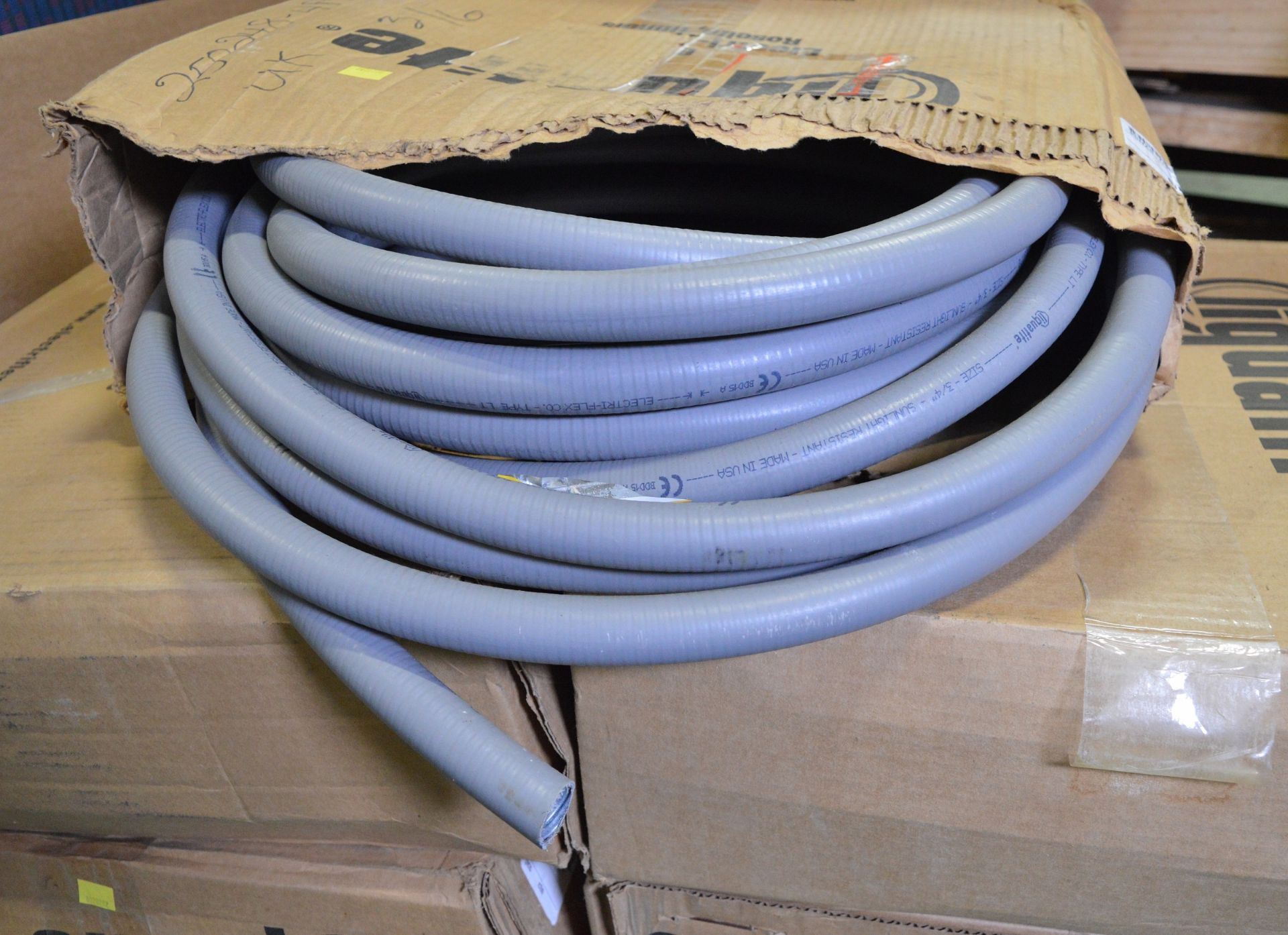 7x Liquatite Gray Flexible Pipe Conduit 21mm x 30.5m - Image 2 of 4