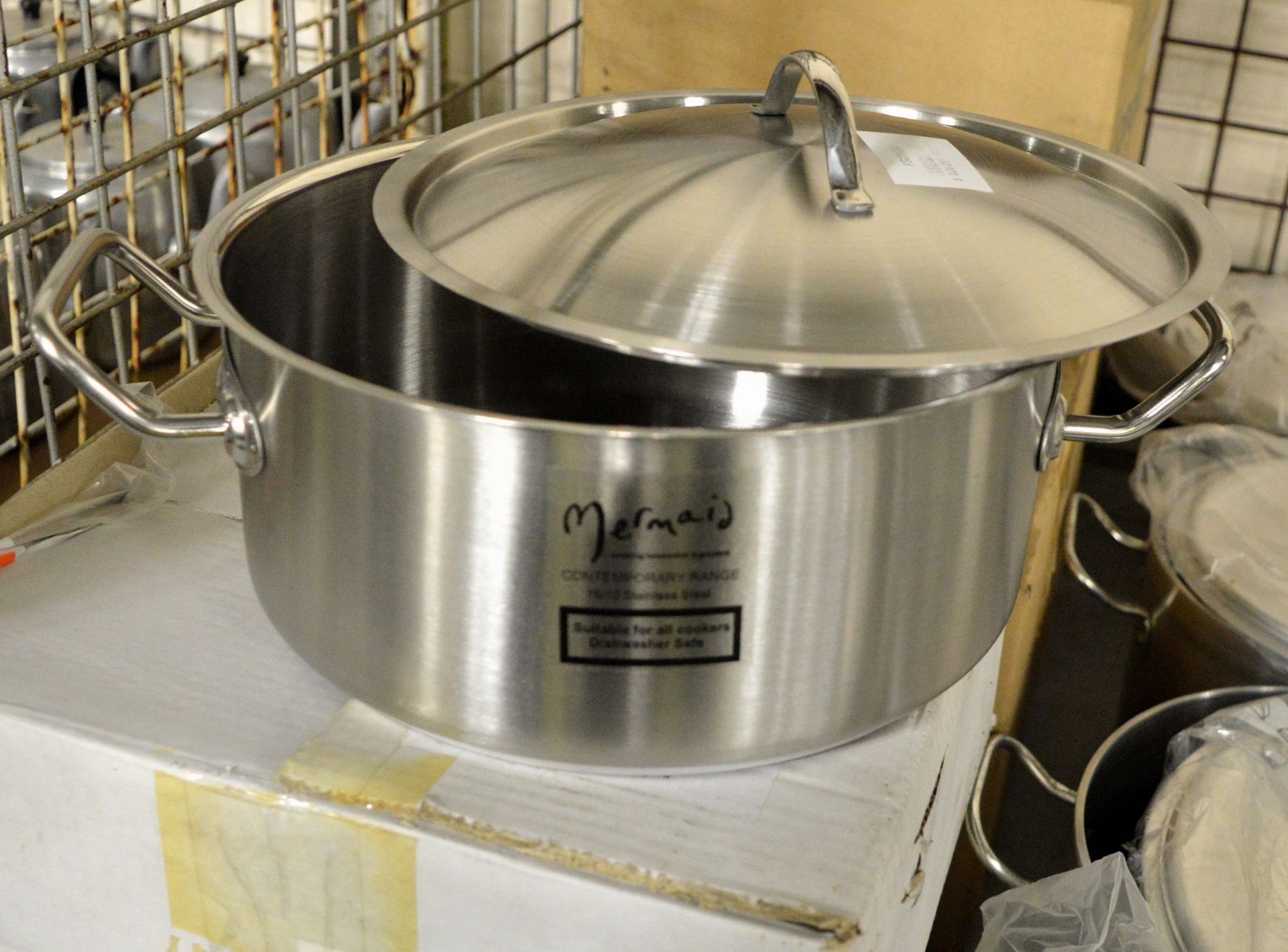 6x Aluminium Stewpans 4pt, Various Aluminium Cooking Pots - Image 4 of 4