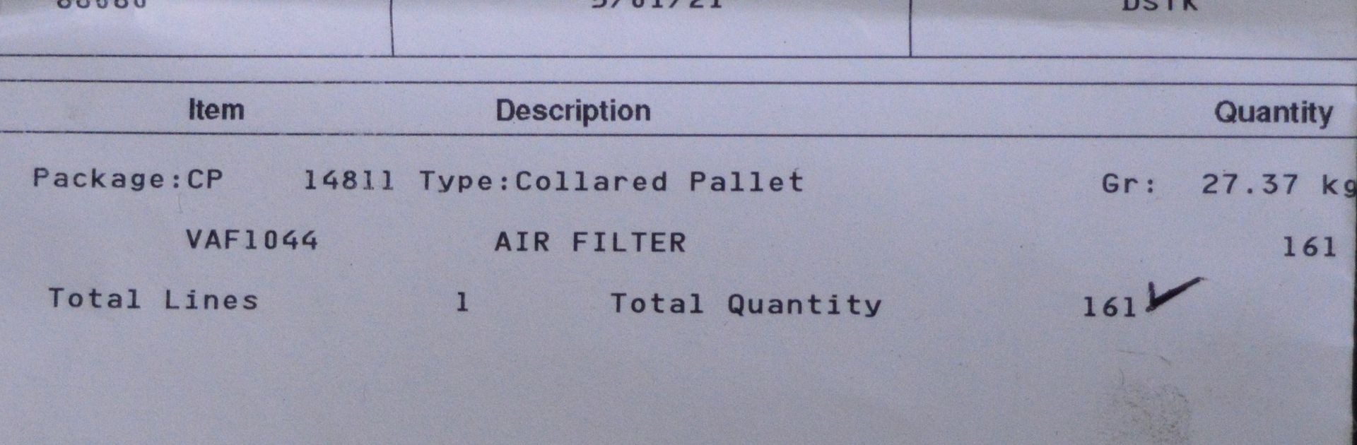 Vehicle Parts - Air Filters - see picture for itinerary for model numbers and quantites - - Image 3 of 3