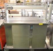 Heated servery counter - 1200 x 700mm