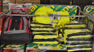 2x JSP Backpacks with harnesses & Hi-vis Coveralls & Cargo Trousers
