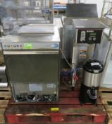 Classeq Duo 750 Dishwasher, Bunn Single TF DBC Coffee Brewer & Bunn TF Server Water Boilin