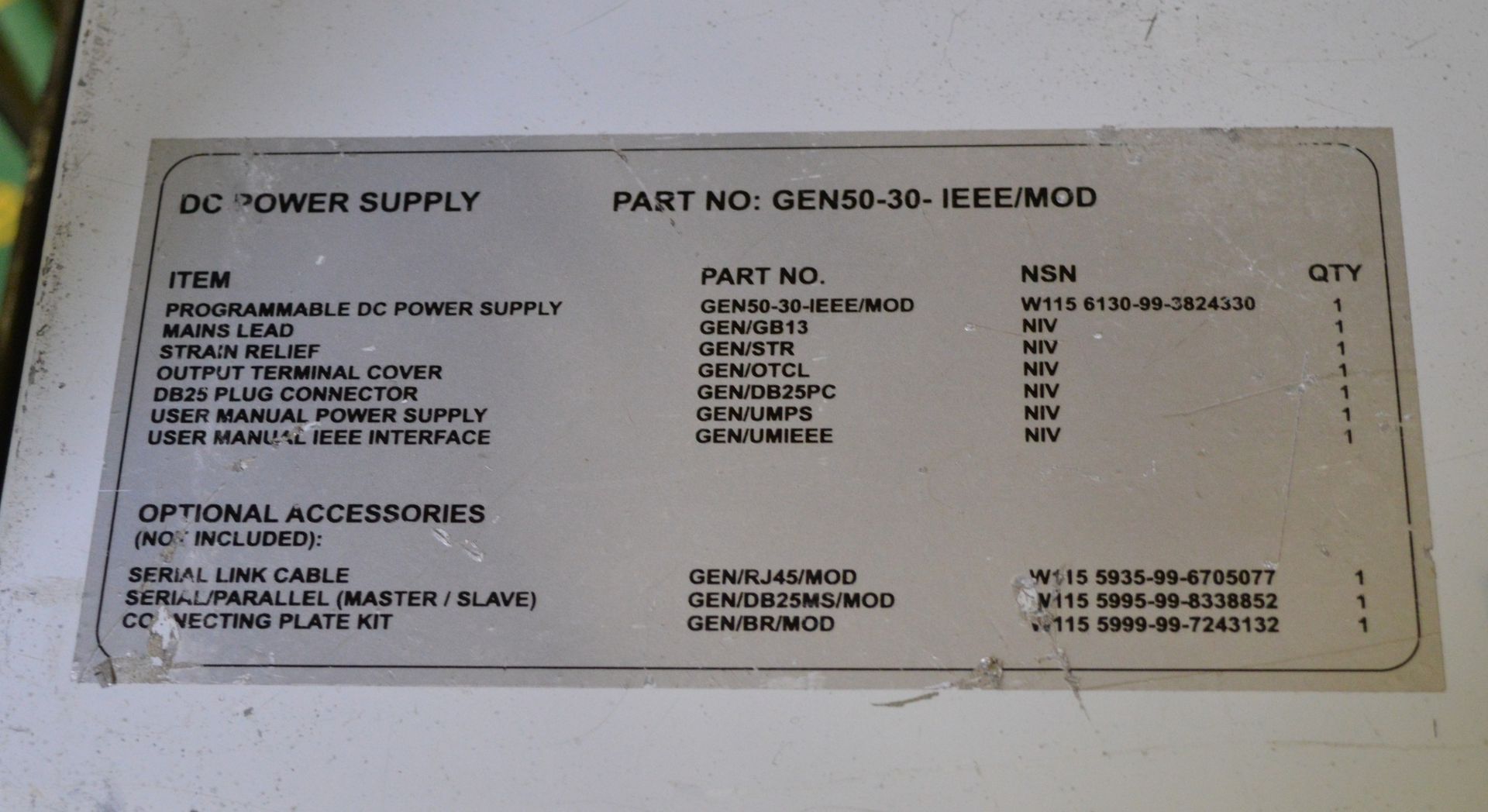 2x GS Gen 50-30 DC Power Supplies - Image 2 of 3