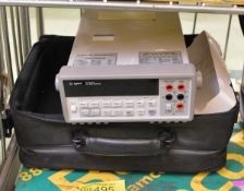 H/P Agilent 34401A 6 1/2 digit Multimeter In A Case