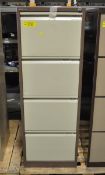 4 Drawer Filing Cabinet L 470 mm x W 620 mm x H 1320mm