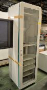 Metal IT Server Cabinet on wheels - L630 x D610 x H2070mm (door come away from hinges and