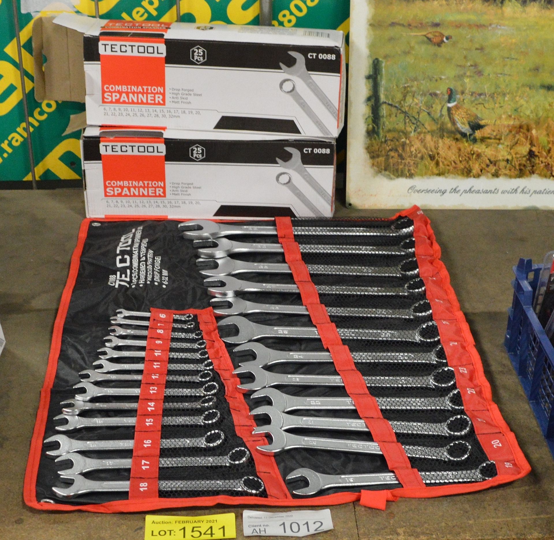 2x Tectool CT0088 25 piece spanner sets