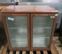 Husky Undercounter 2 Glass Door Display Chiller