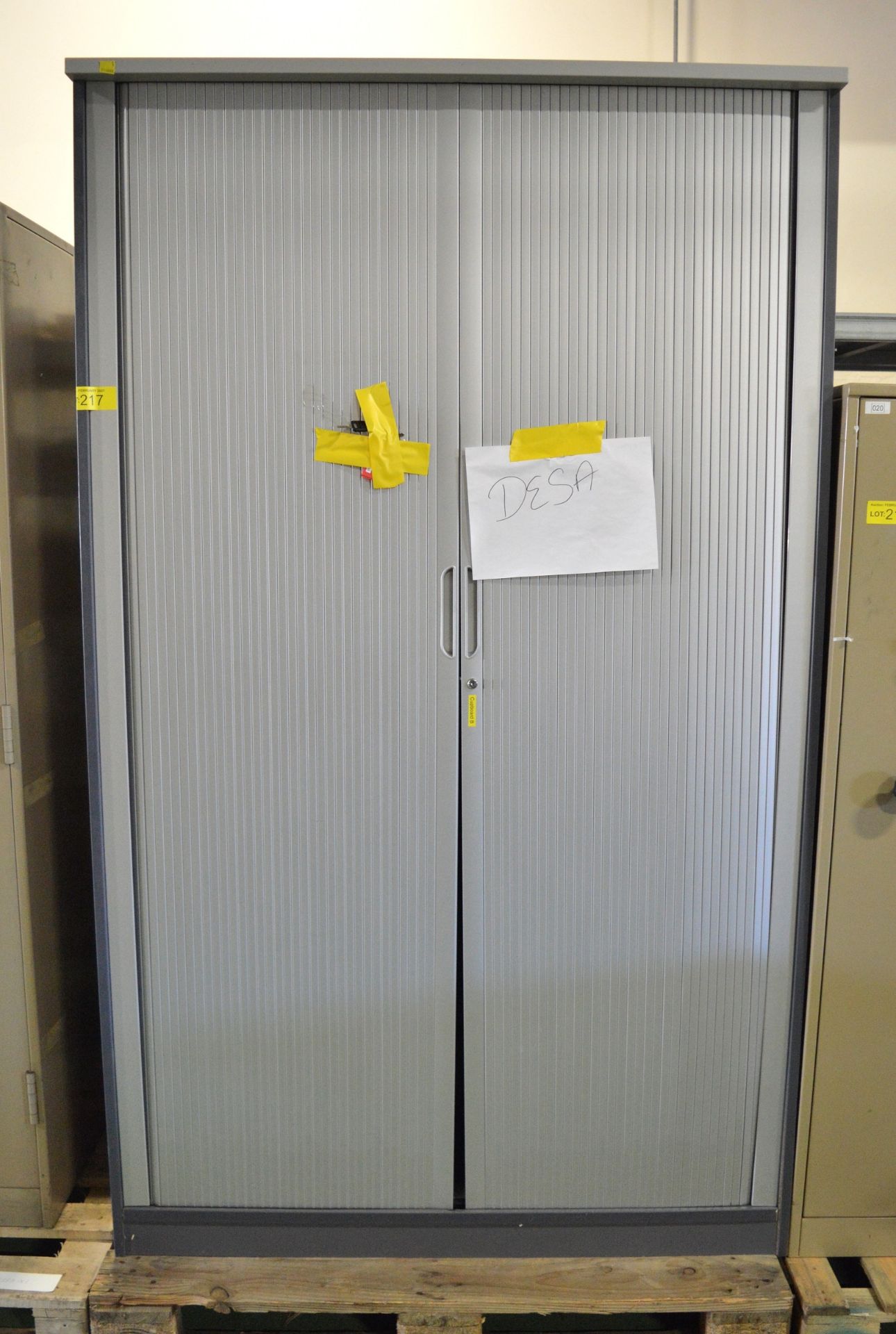 2 Door Roller Shutter Cupboard L 1200 mm x W 600 mm x H 2000 mm