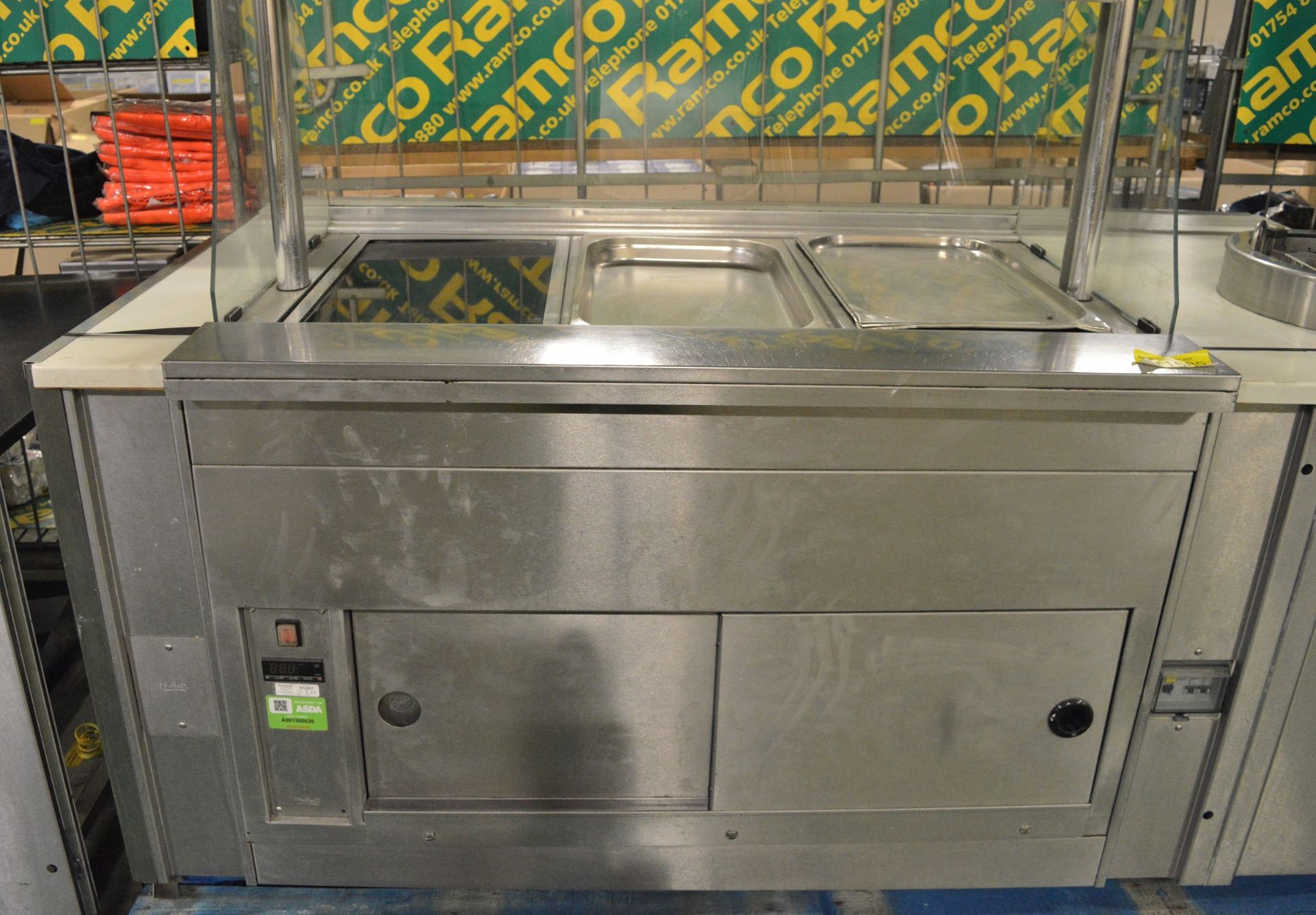 Nuttall Stainless Steel Hot Cupboard Unit with Hot Plates and Plate Dispenser - L1940 x D1 - Image 2 of 9