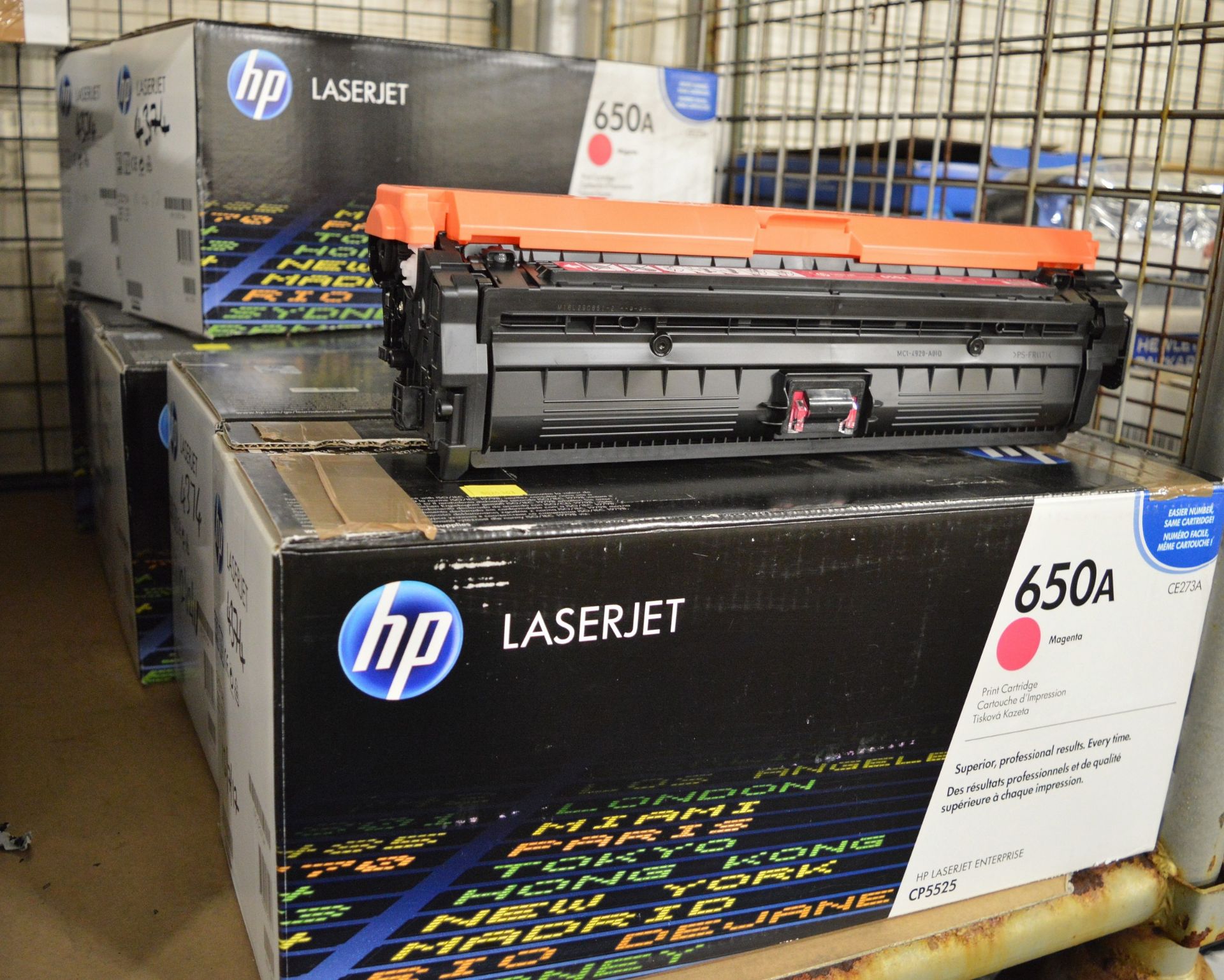 11x HP LaserJet 650A CE271E Cyan Print Cartridges, 7x HP LaserJet 650A CE273A Magenta Prin - Image 3 of 3