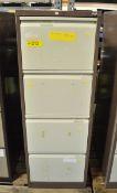 4 Drawer Filing Cabinet L 470 mm x W 620 mm x H 1320mm