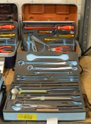 Various tools with toolbox