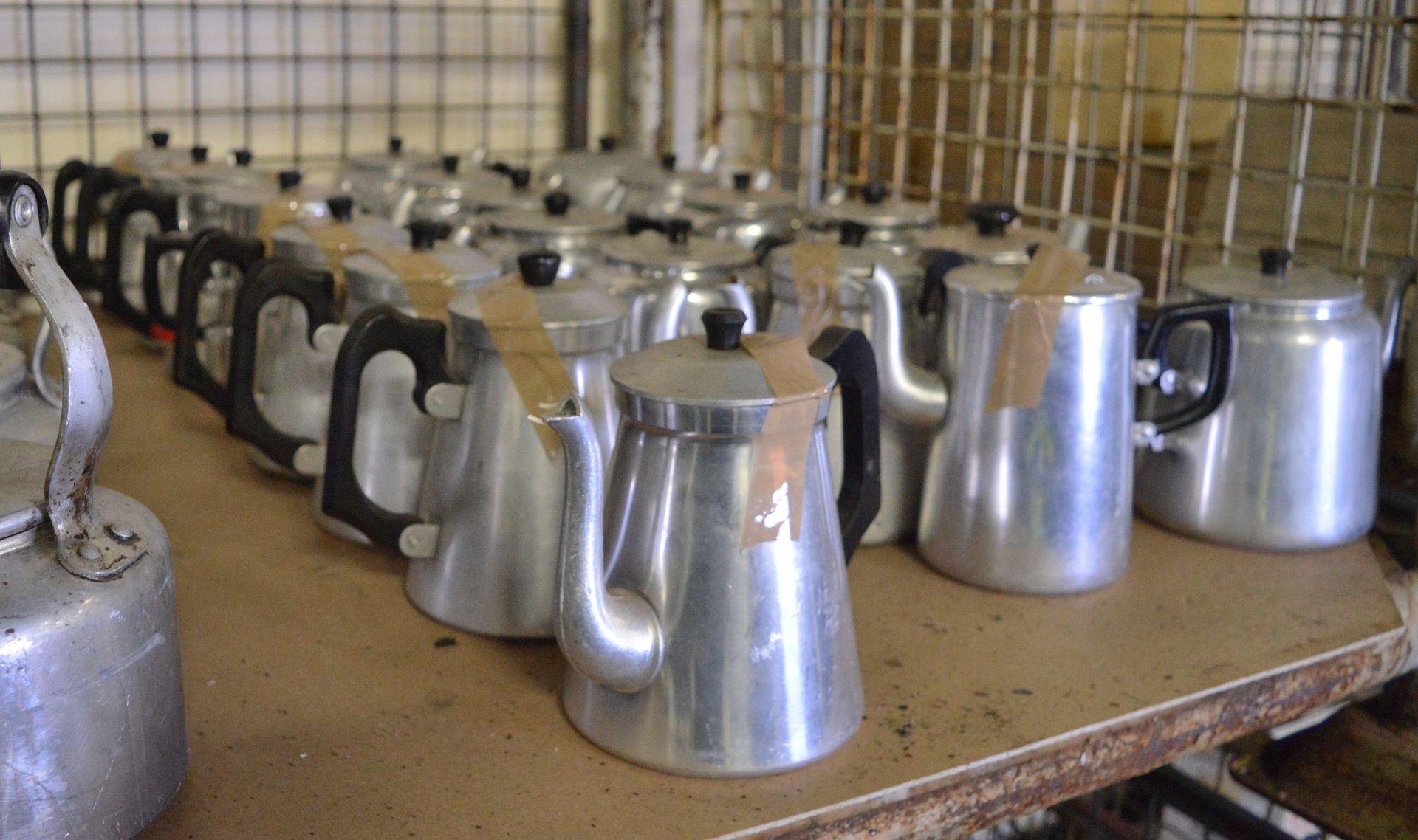 Various Catering equipment - Aluminium Kettles, Tea Pots, Coffee Pots - Image 3 of 4