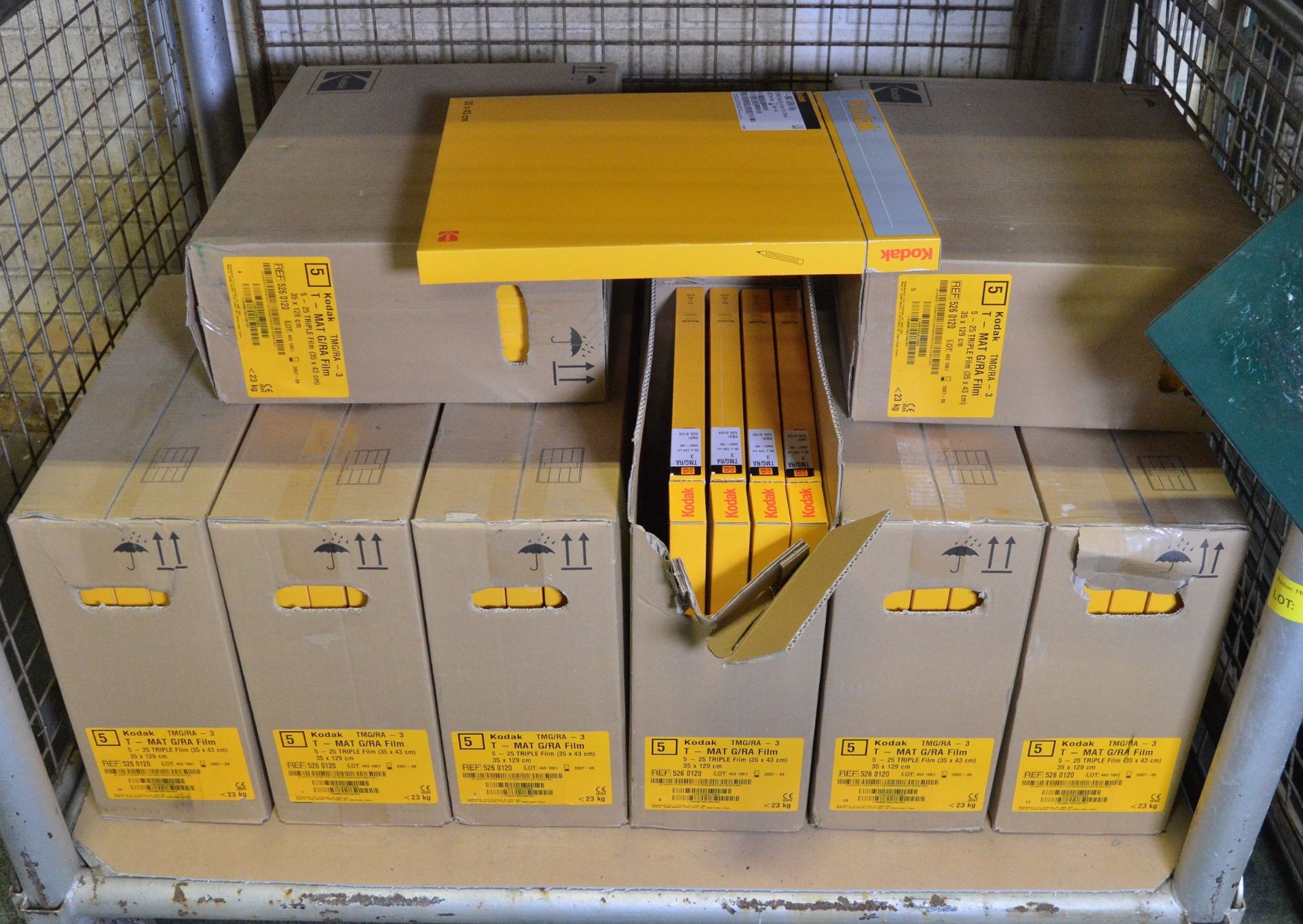 12x packs Kodak TMG/RA-3 T-Mat G/RA X-Ray Film 350 x 430mm