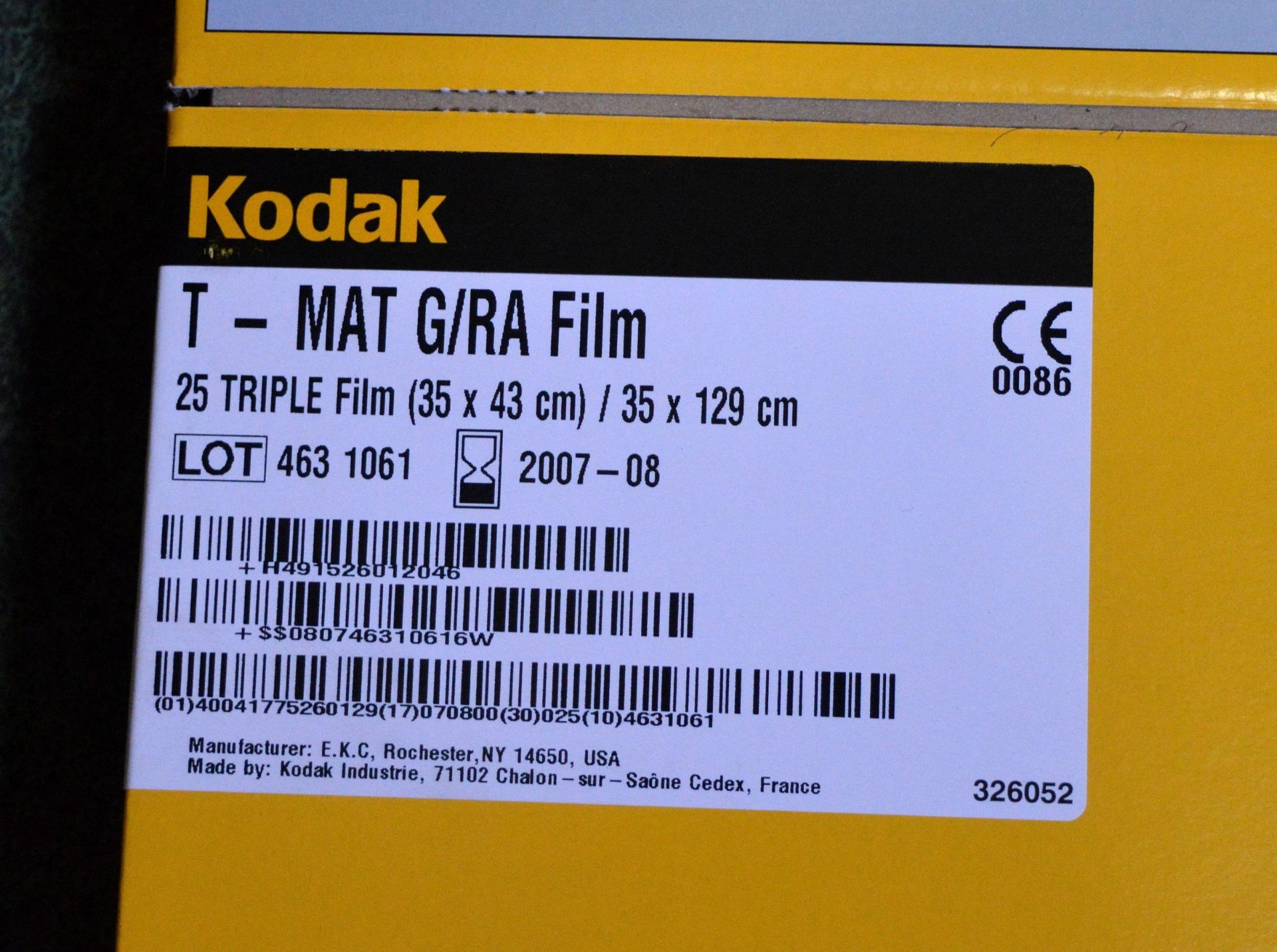 12x packs Kodak TMG/RA-3 T-Mat G/RA X-Ray Film 350 x 430mm - Image 4 of 4