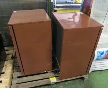 2x Husky Single Glass Door Undercounter Display Chillers