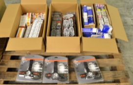 Assorted Light Bulbs - See photos for part numbers, 3x Headlamp Inspection Light