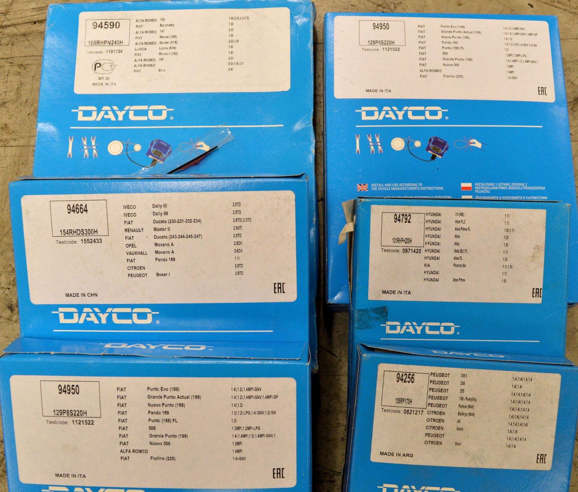 Dayco Timing Belts - See photos for part numbers - Image 8 of 8
