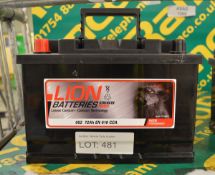 Lion 082 12V 72Ah 610A Battery