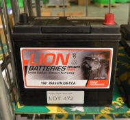 Lion 158 12V 45Ah 330A Battery