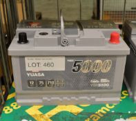 Yuasa YBX5100 5000 12V 75Ah 710A Battery