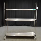 Stainless Steel 3 Shelf Rack - L1490 x W450 x L1790mm