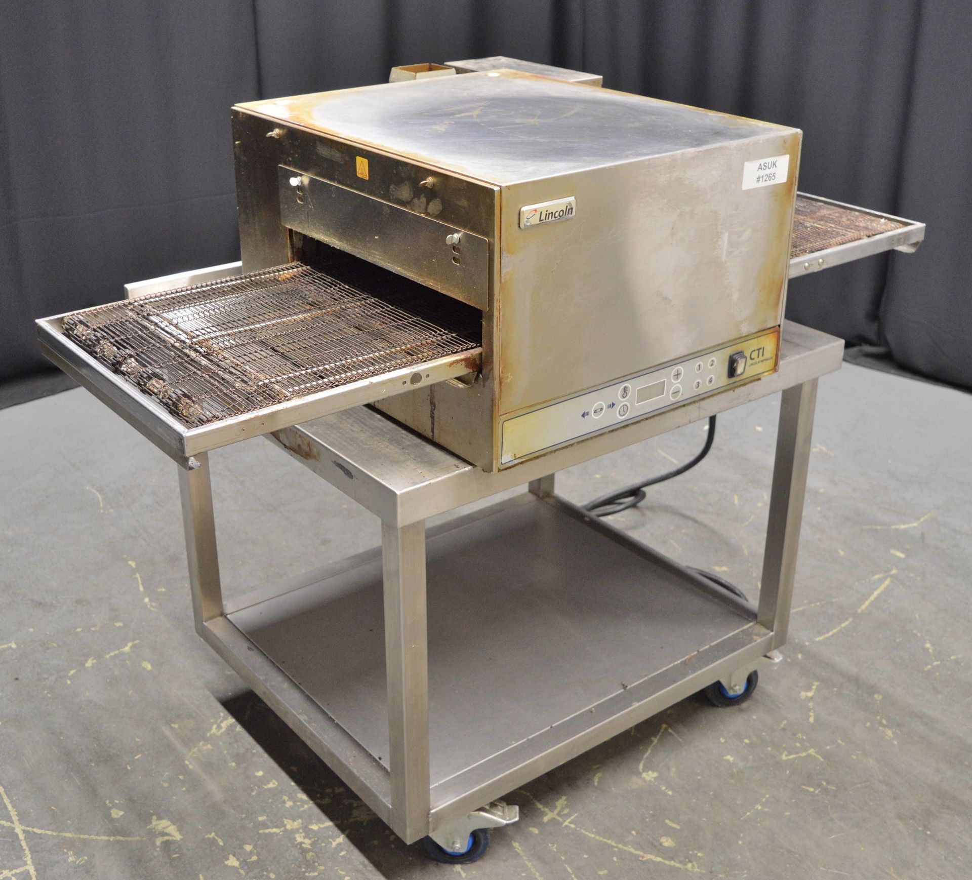 Lincoln CTI IP21 Countertop Conveyor Oven on Stainless Steel Trolley Unit - Image 2 of 9