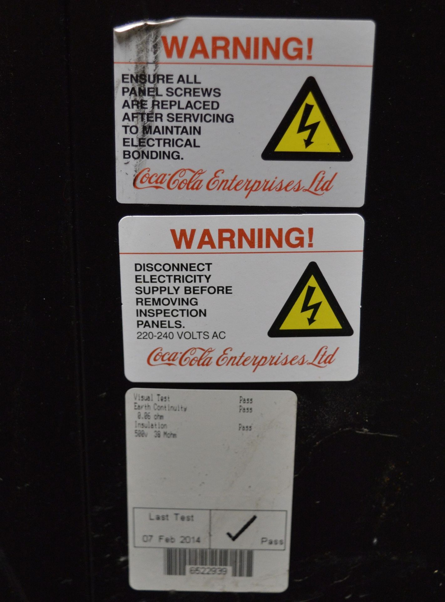 Beverage-Air MT23 Coca Cola Branded Drinks Chiller - damage to panels - Image 8 of 8