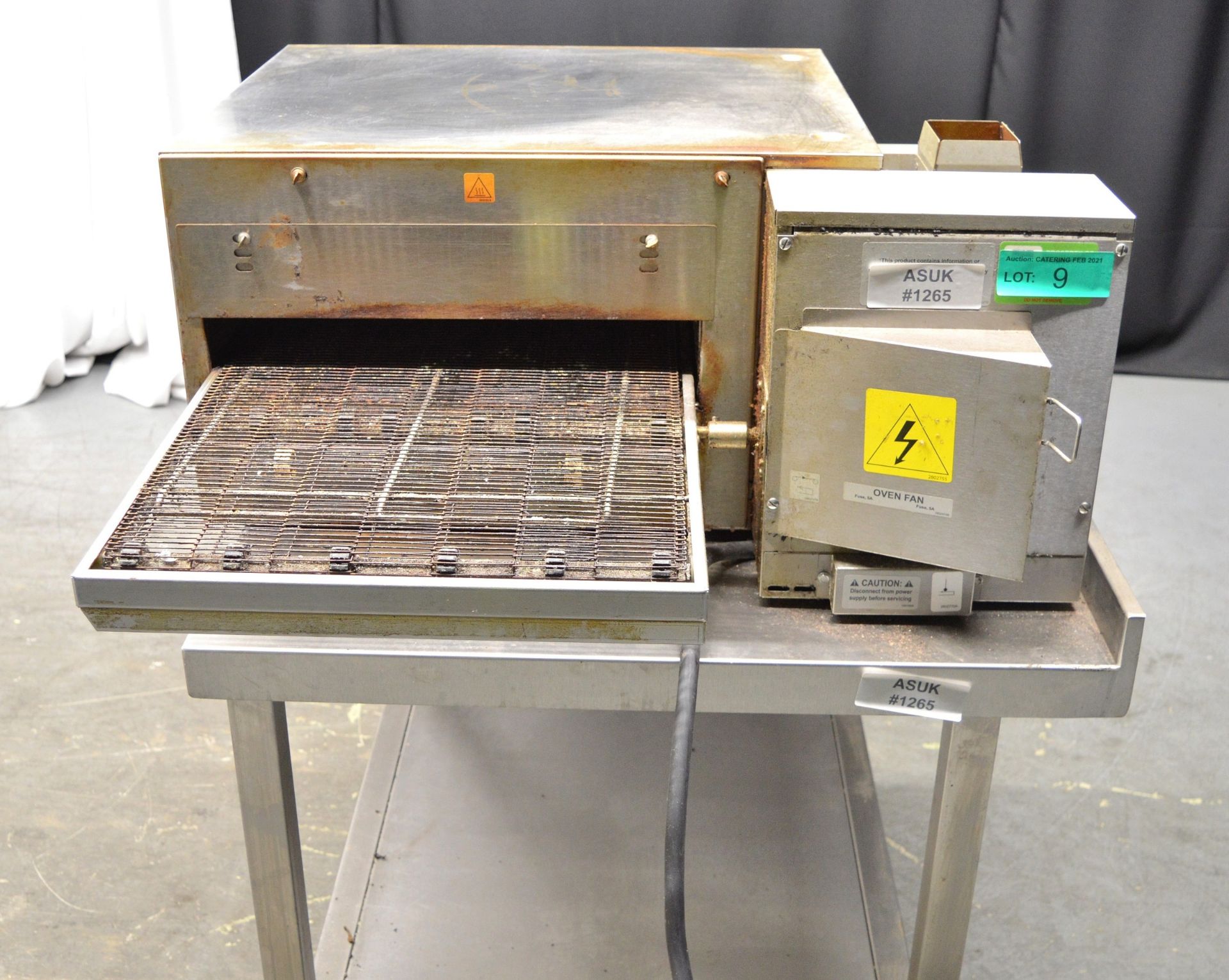 Lincoln CTI IP21 Countertop Conveyor Oven on Stainless Steel Trolley Unit - Image 4 of 9