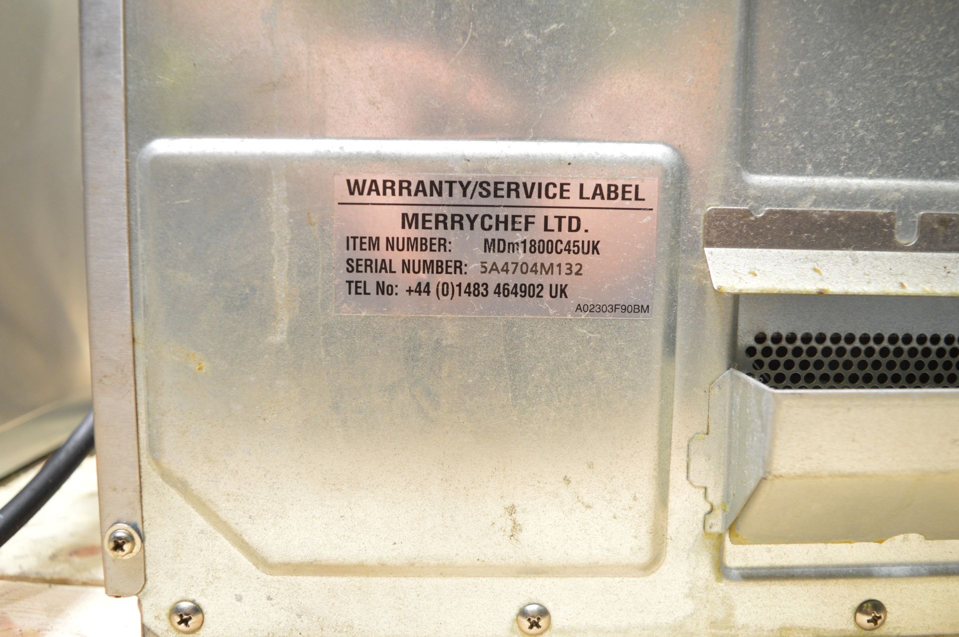 Merrychef MDm1800C Commercial Microwave - Image 4 of 4