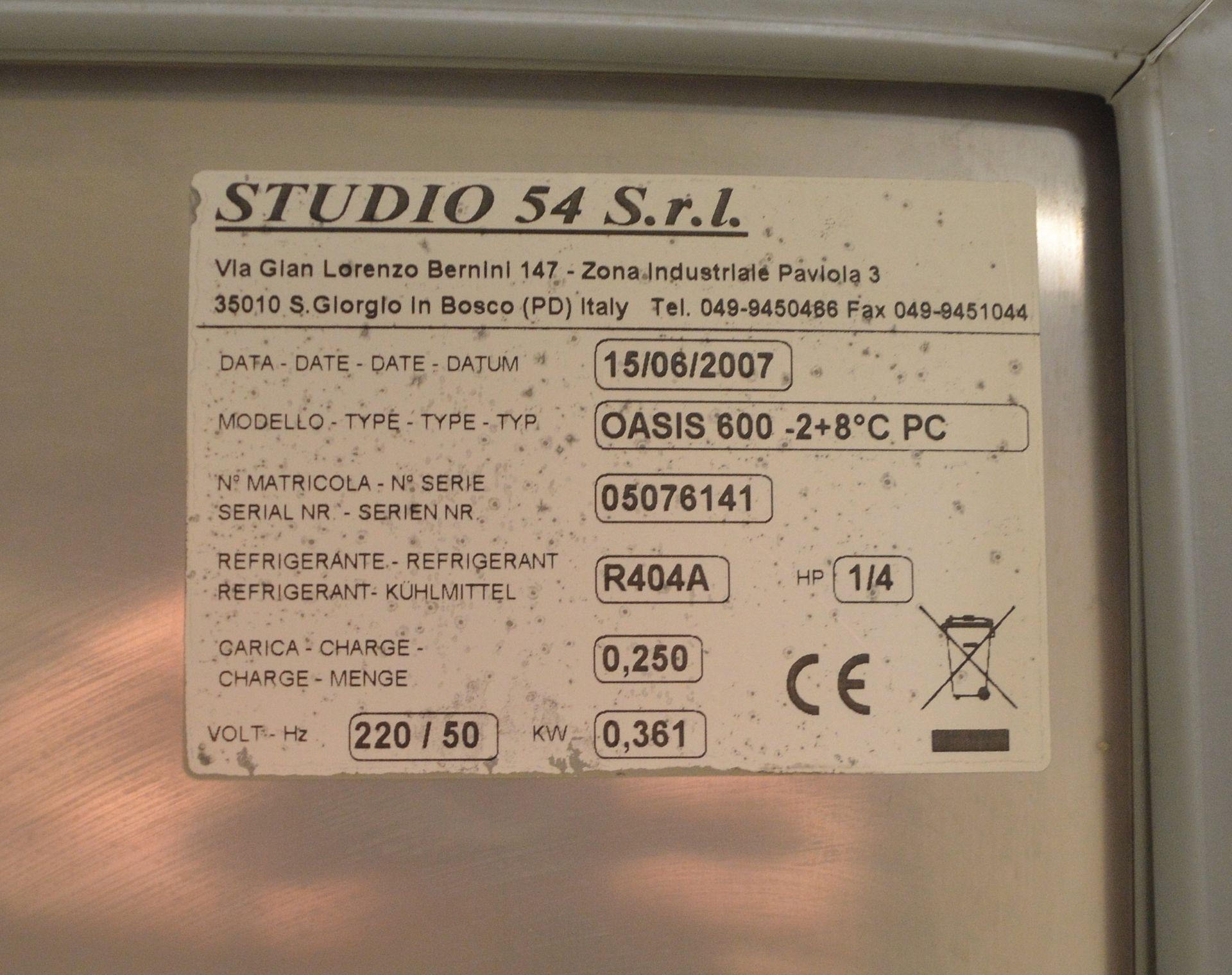 Studio 54 Oasis 600 Single Door Refrigerator - Image 4 of 8