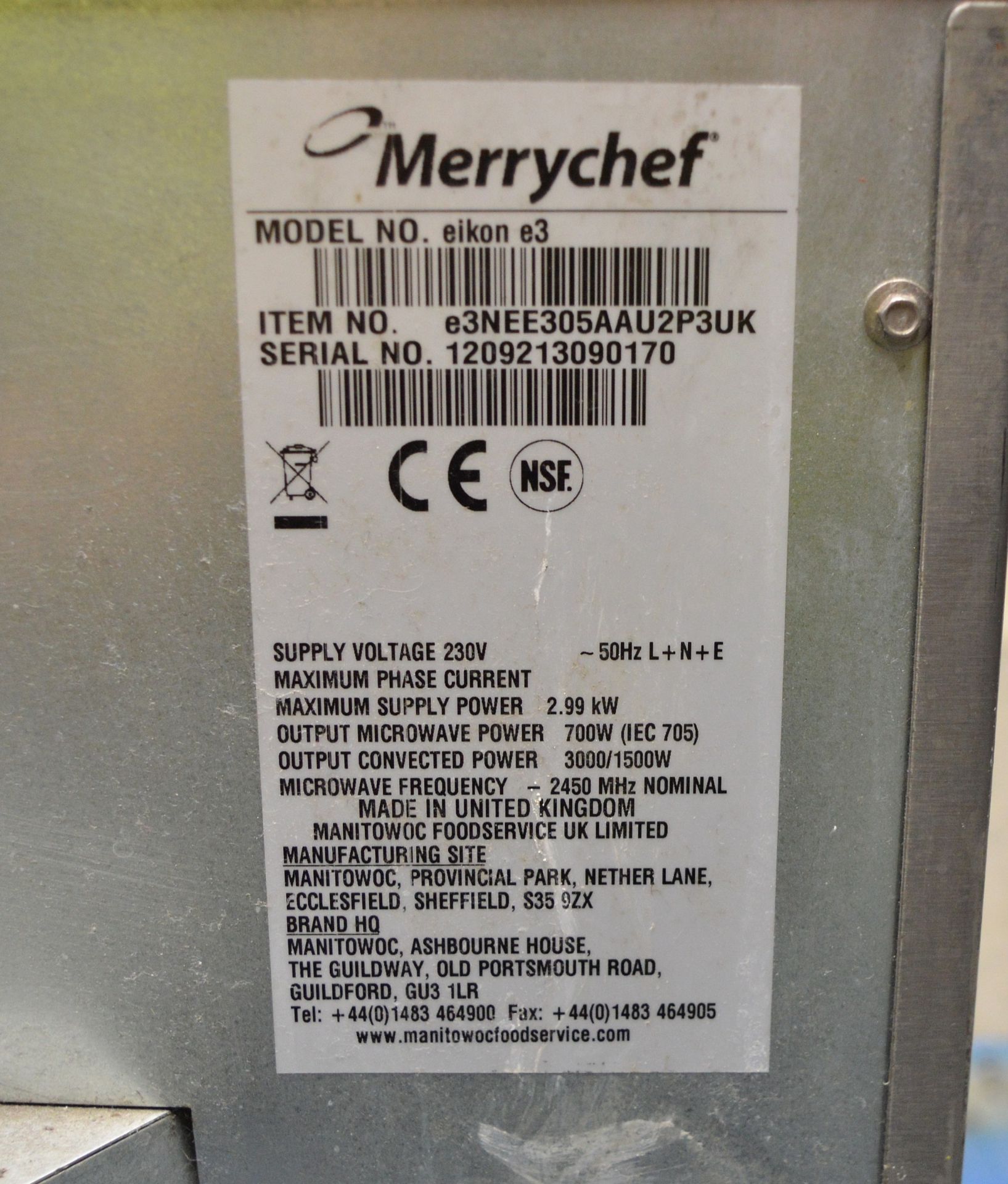 Merrychef Eikon E3 High Speed Oven - 230v - Image 8 of 8