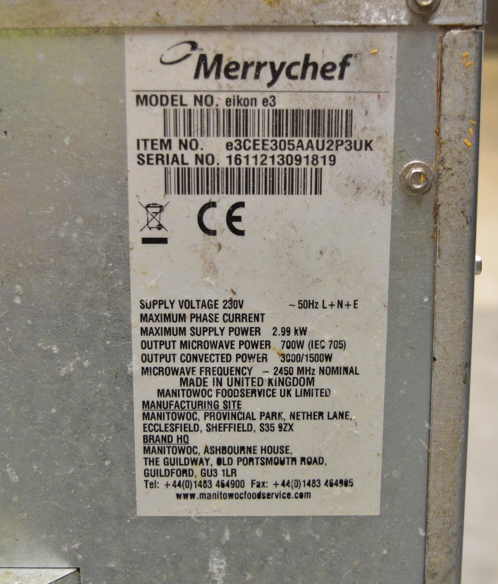 Merrychef Eikon E3 High Speed Oven - 230v - Image 10 of 10