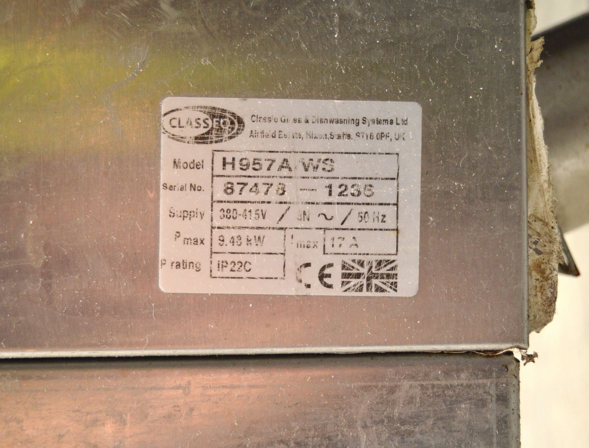 Classeq Hydro 957 Passthrough Dishwasher - Image 6 of 8