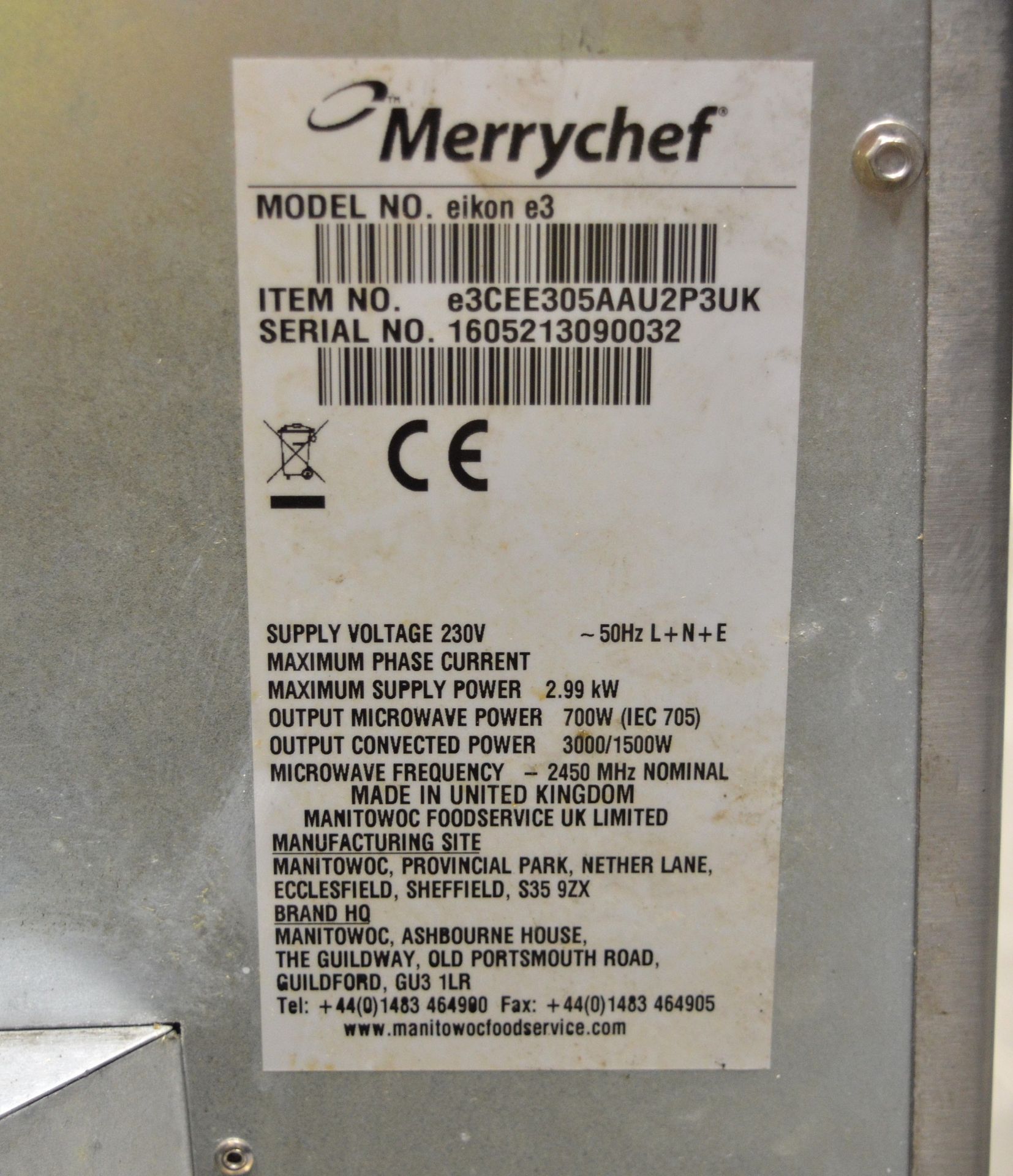 Merrychef Eikon E3 High Speed Oven - 230v - Image 7 of 7