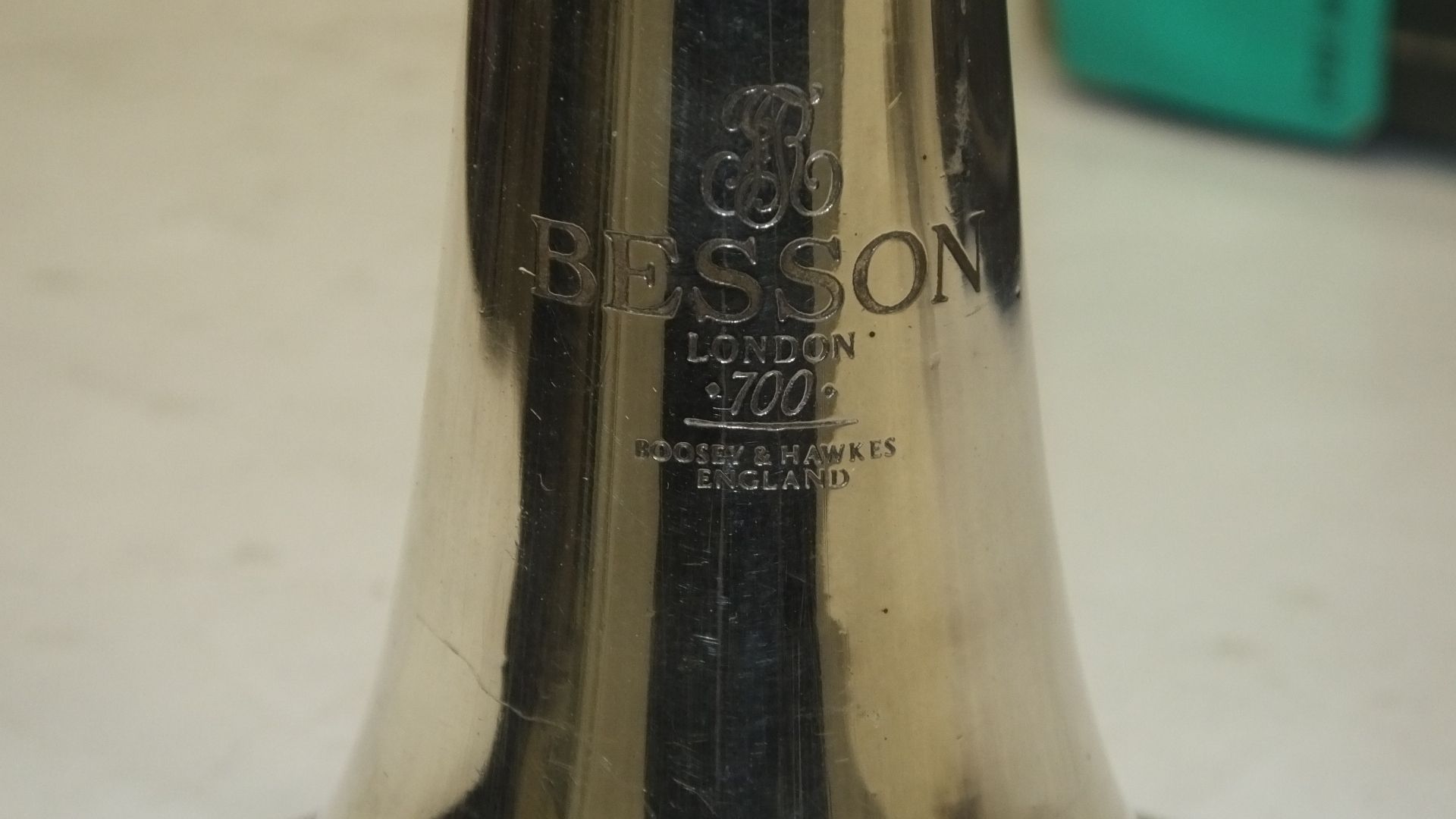 Besson 700 Fanfare Trumpet in case - Serial Number - 706 - 763702 - Image 5 of 10