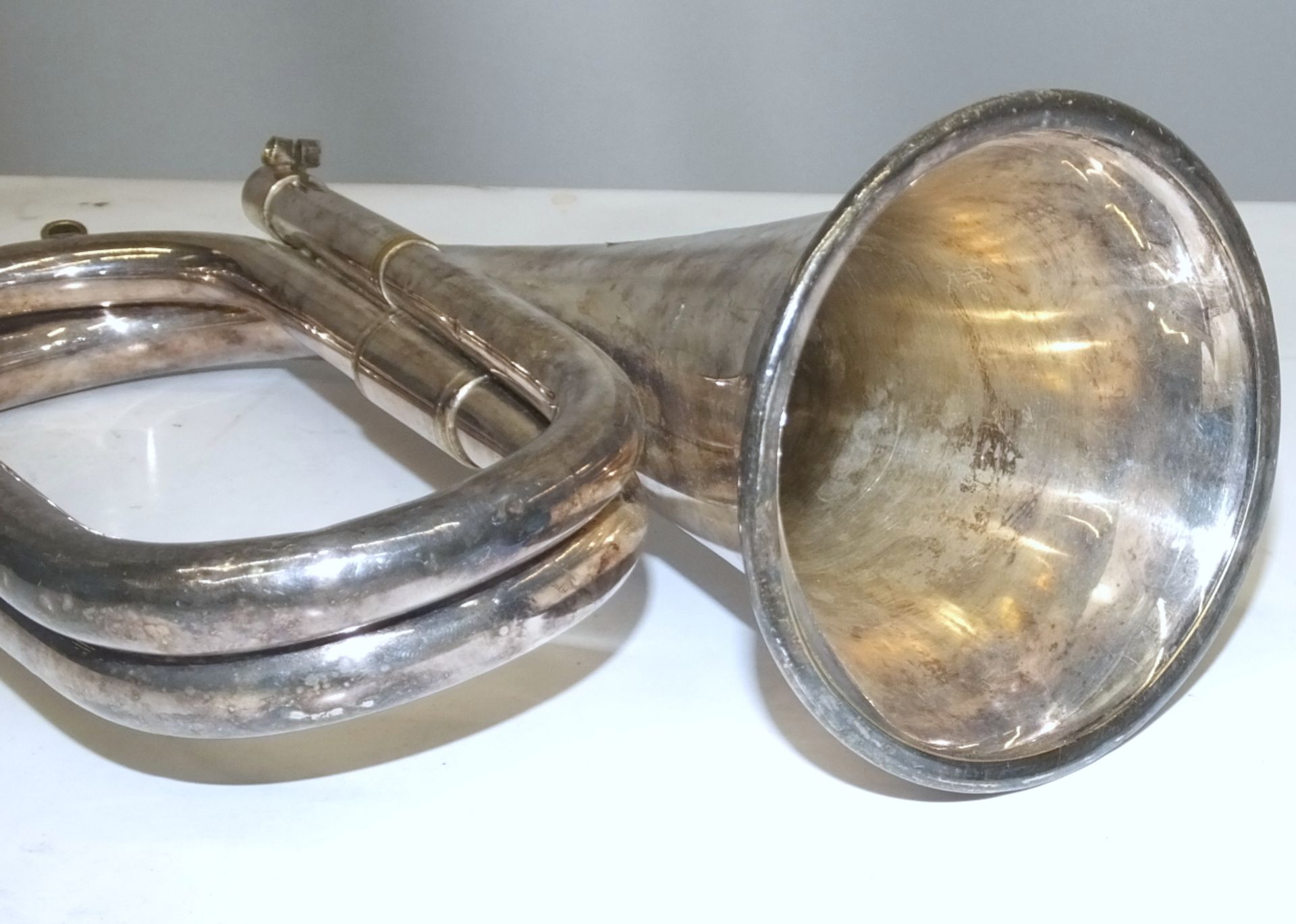 McQueens Bugle - Serial Number - 972 (leadpipe missing & excessive dents) - Image 4 of 4