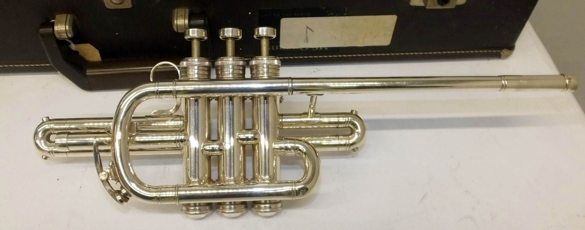 Boosey & Hawkes Fanfare Trumpet in Besson case - Serial Numbers in description. - Image 4 of 10