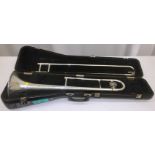 King Tempo 606 Trombone in case (dents on instrument)