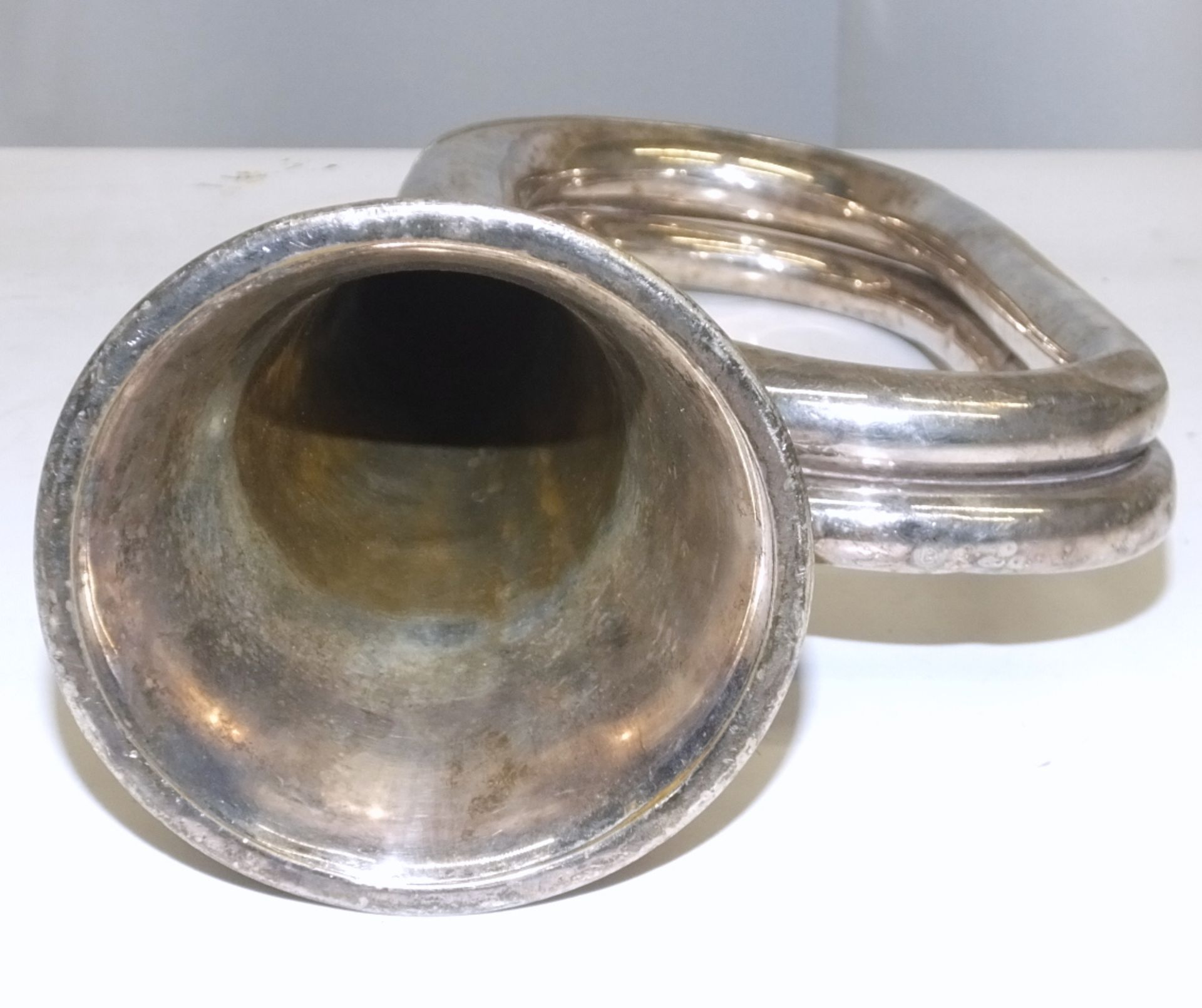 McQueens Bugle - Serial Number - 938 (lining clamp damaged and dents in bugle) - Image 3 of 3