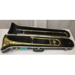 Selmer Bundy Trombone in case - Serial Number - 925054 (dents on instruments)