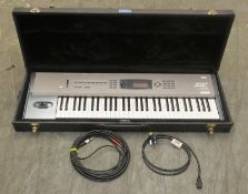 Korg N364 Keyboard/Synthesiser in flight case - L1115 x D385 x H145mm