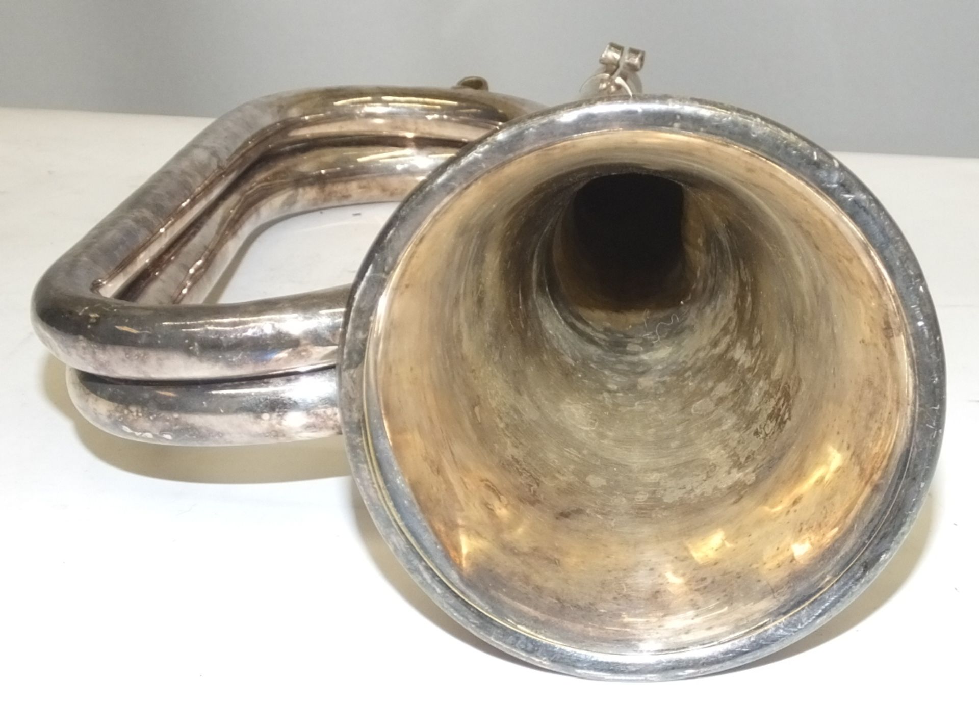 McQueens Bugle - Serial Number - 972 (leadpipe missing & excessive dents) - Image 3 of 4