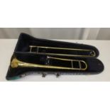 Yamaha Model YSL - 653 Trombone in case - Serial Number - 201606 (damage and dents on instrument)