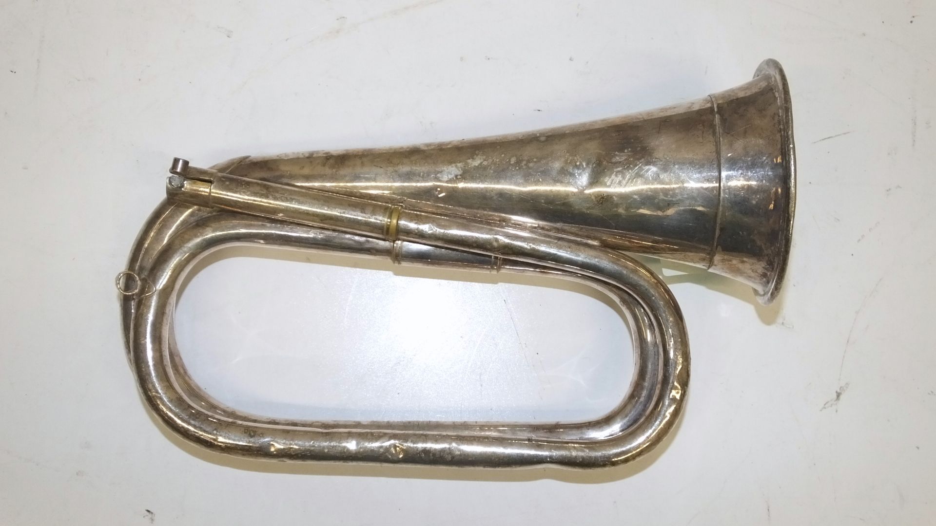 McQueens Bugle - Serial Number - 938 (lining clamp damaged and dents in bugle)